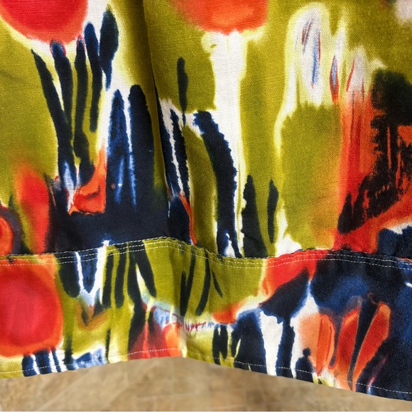 Calvin Klein Women's Linen Blend Fit N Flare Sleeveless Dress size 10 - Picture 6 of 10